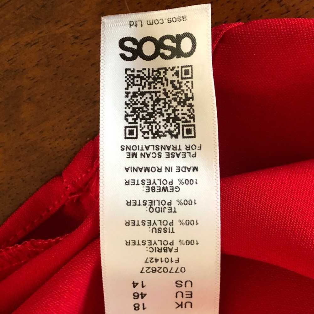asos Red Open Front Shrug - Picture 5 of 7